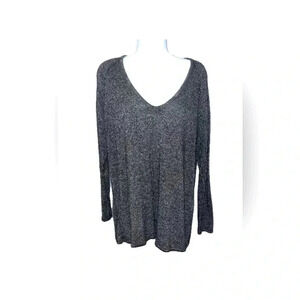 John Galt Brandy Melville one size oversized gray sweater top slouchy comfy